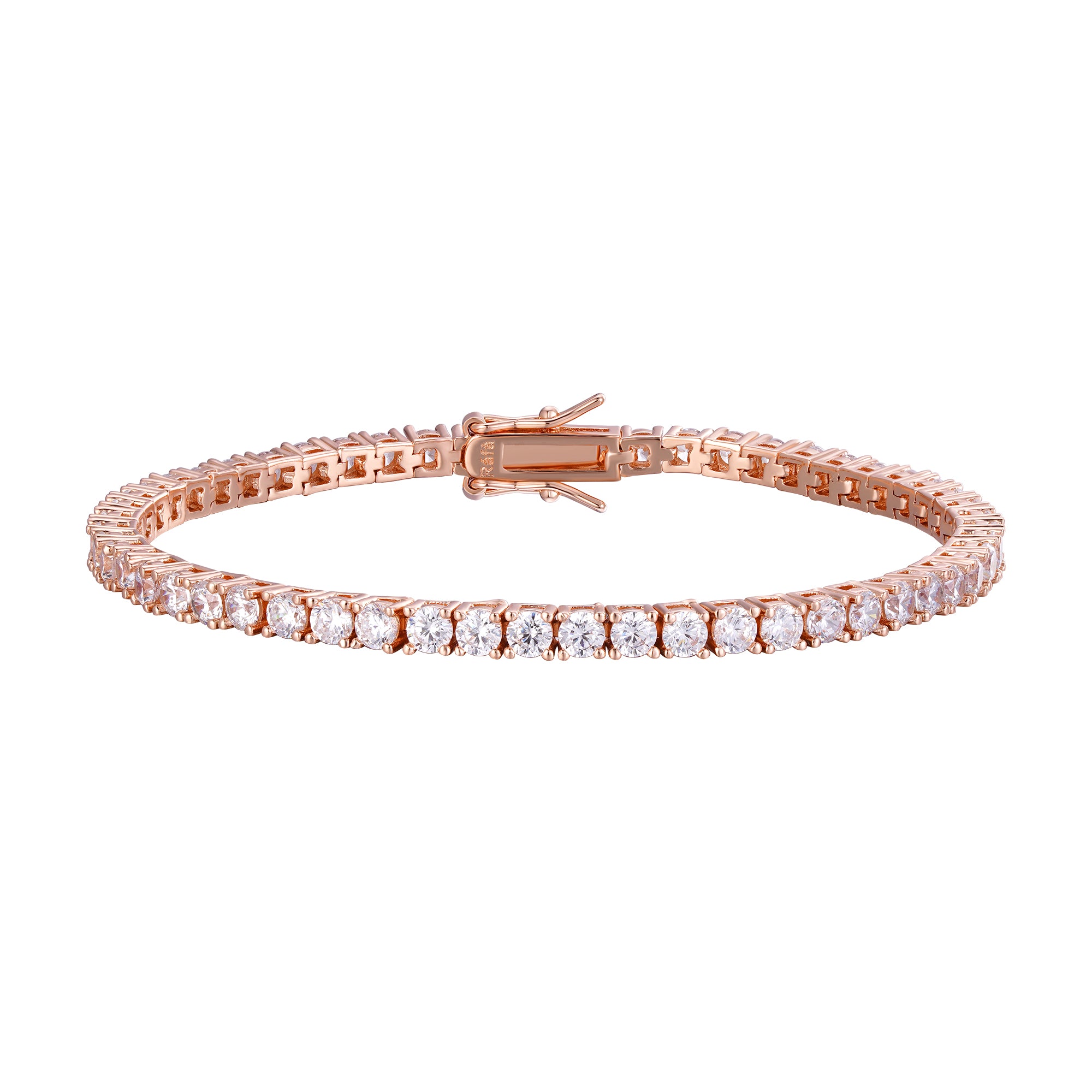 Classic Tennis Bracelet - 3mm Rose Gold