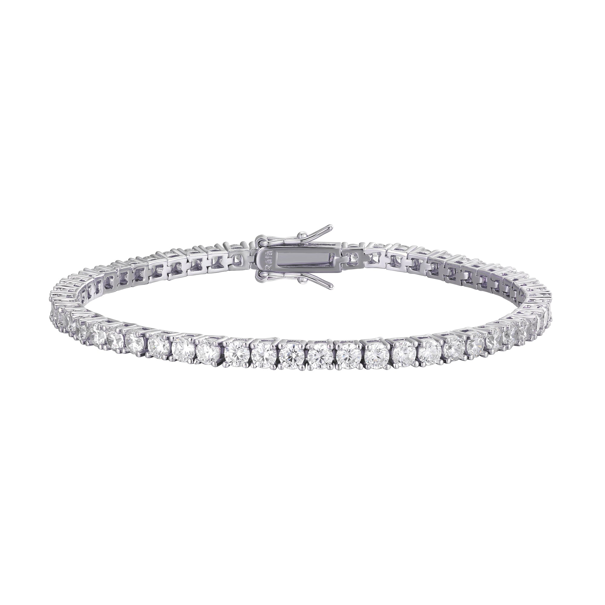 Classic Tennis Bracelet - 3mm White Gold