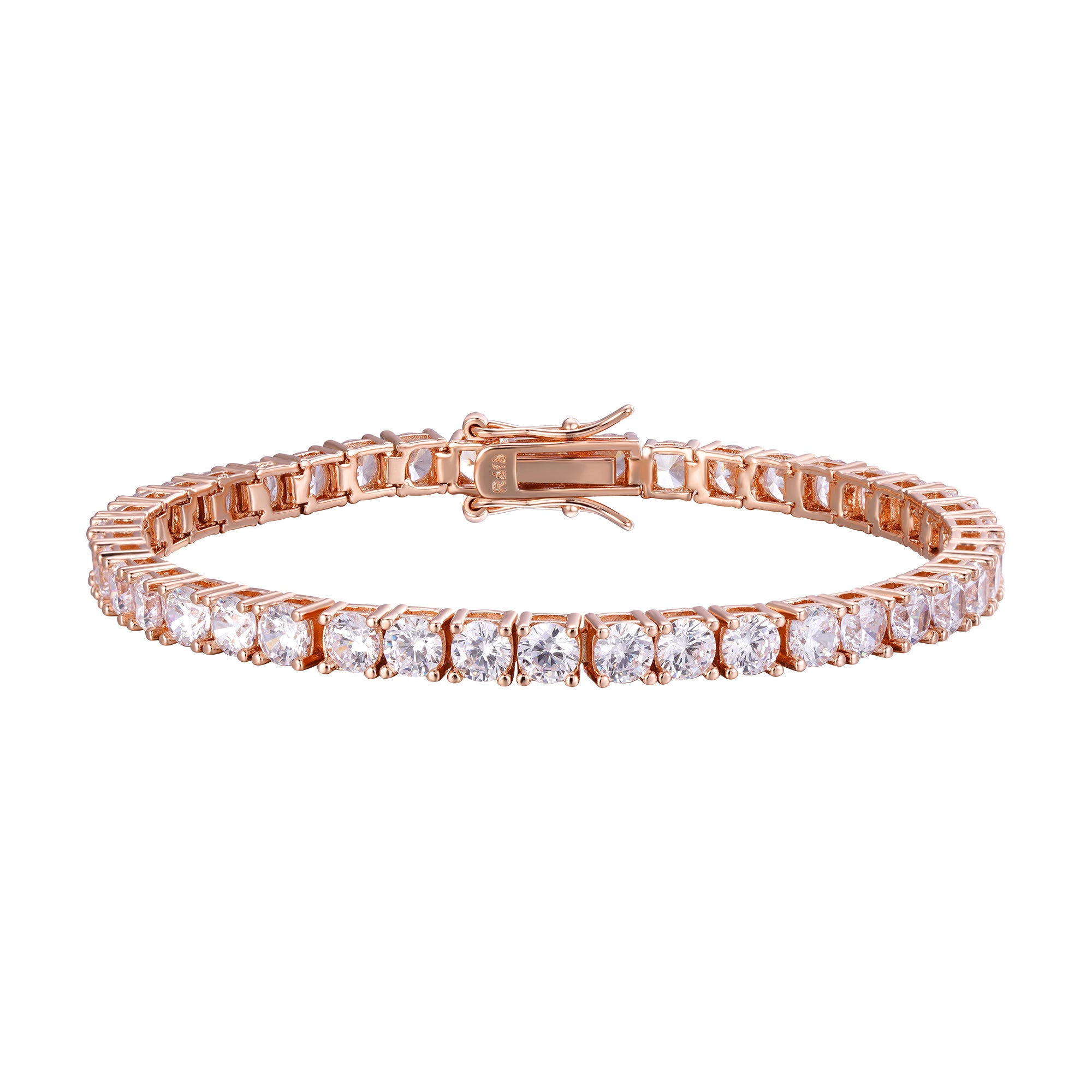 Classic Tennis Bracelet - 4mm Rose Gold