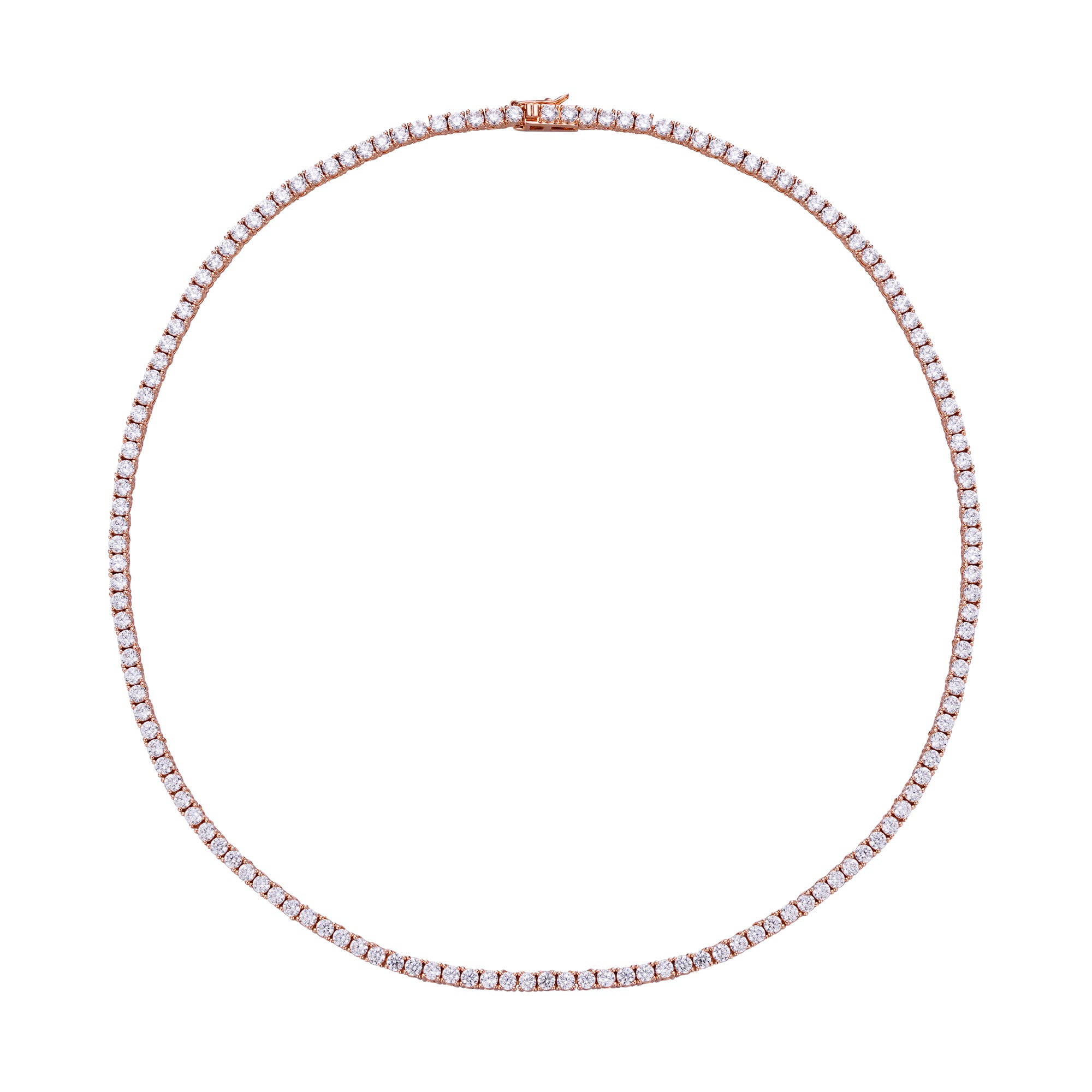 Classic Tennis Chain - 3mm Rose Gold