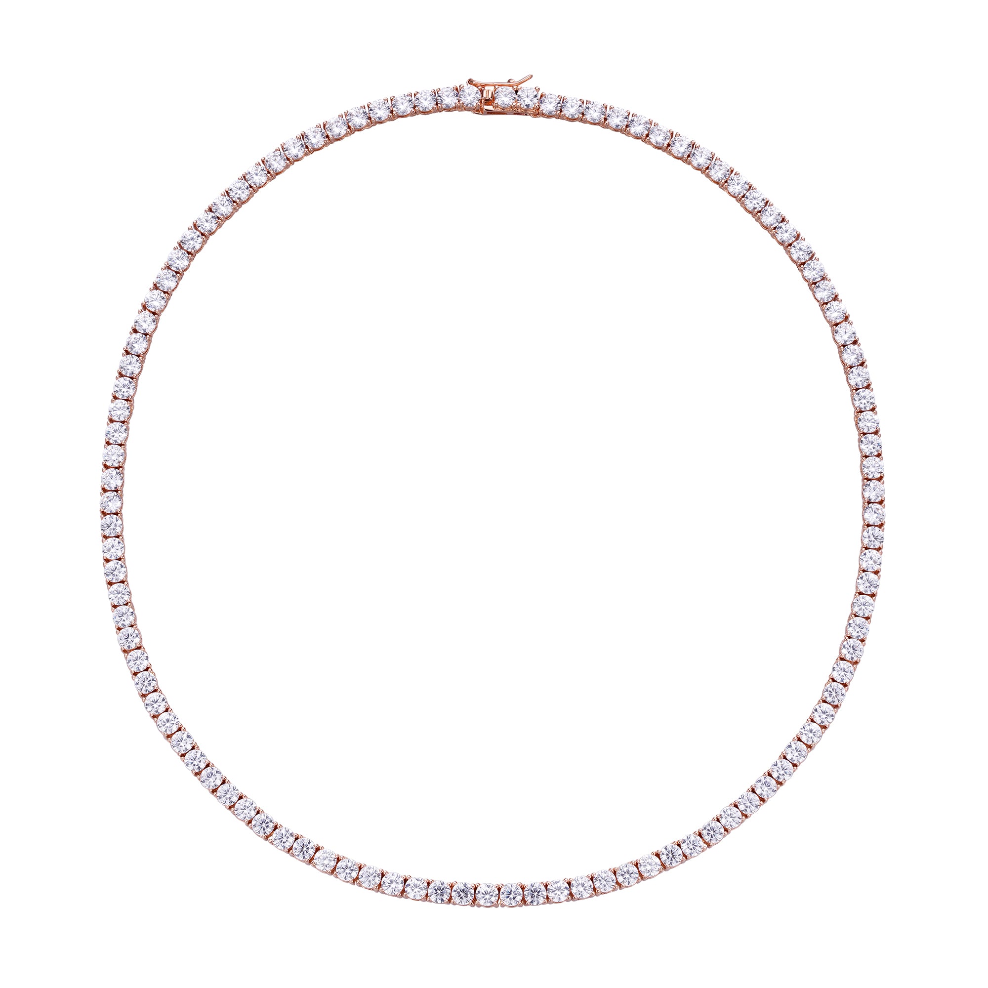 Classic Tennis Chain - 4mm Rose Gold