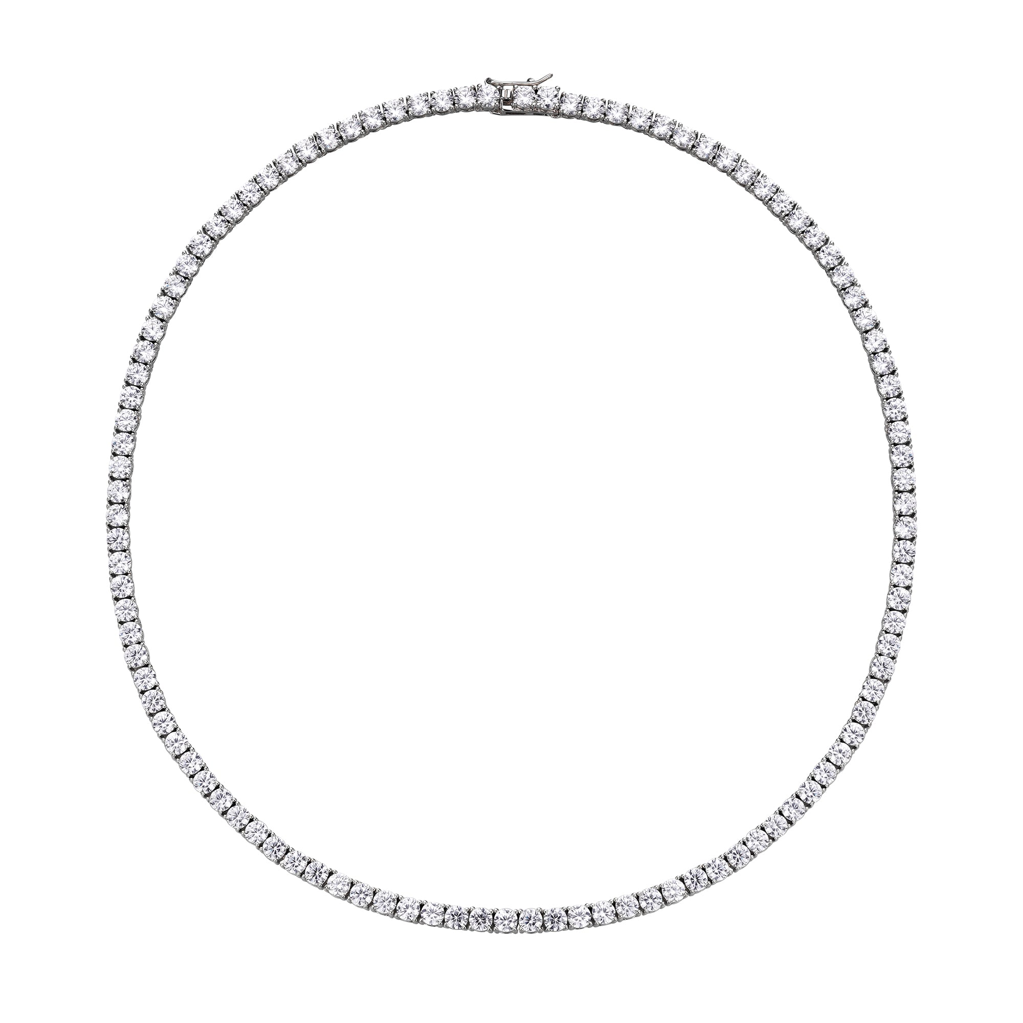 Classic Tennis Chain - 4mm White Gold